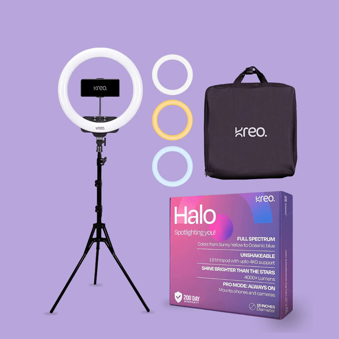 Halo 18" Premium Ring Light + Tripod