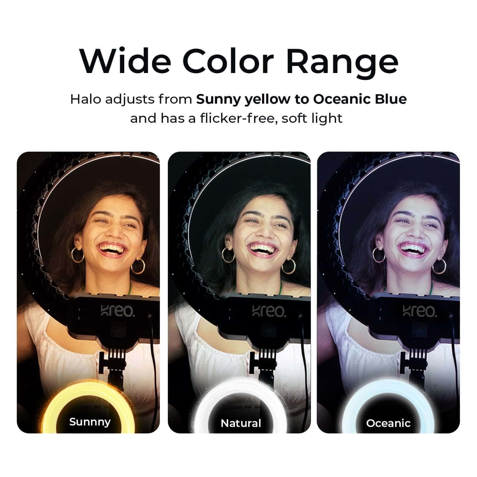 Halo 18" Premium Ring Light + Tripod Kreo