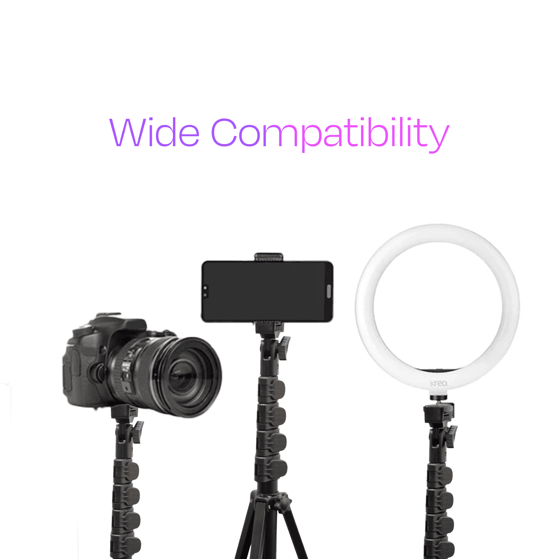 STAYble 1.6 meter Premium Tripod Stand with Phone Holder