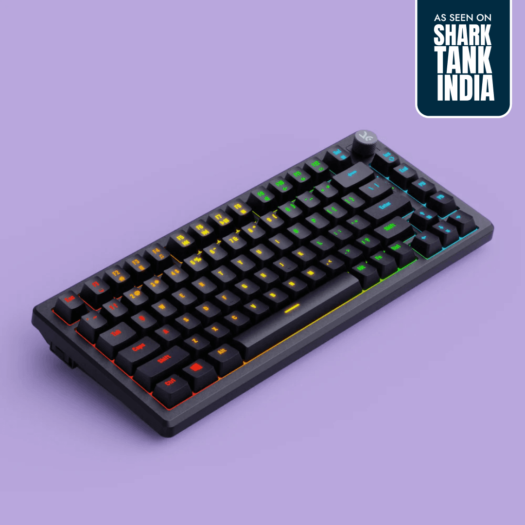 Hive75 All Black RGB Wired Gaming Keyboard