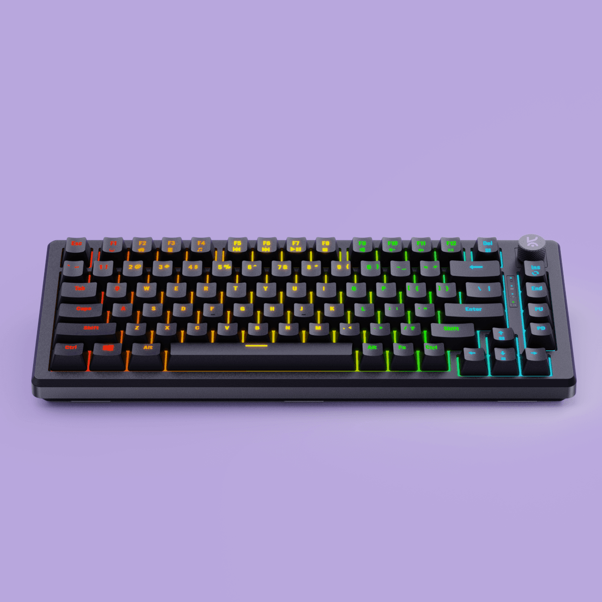 Hive75 All Black RGB Wired Gaming Keyboard Kreo