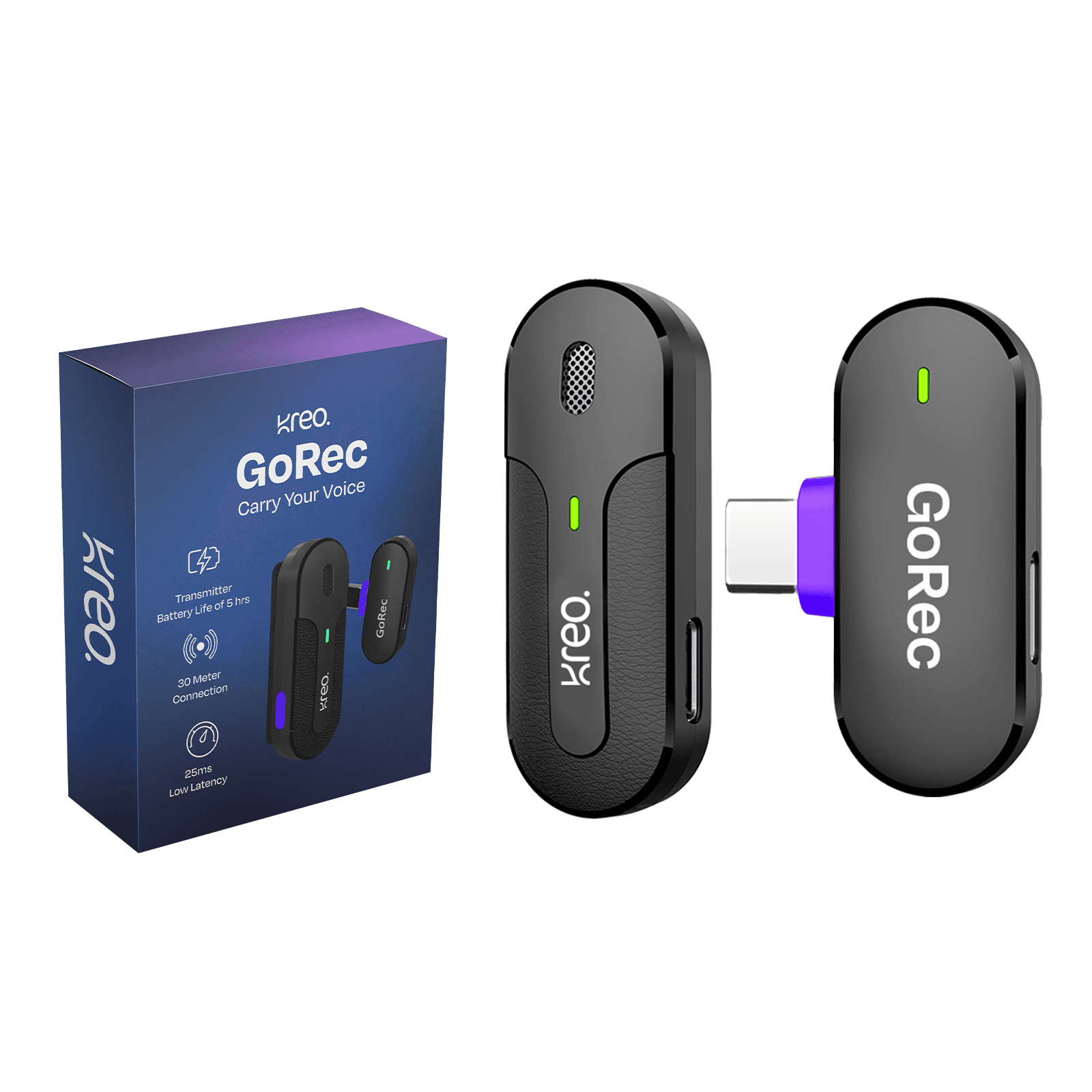 GoRec Professional Wireless Mic Kreo