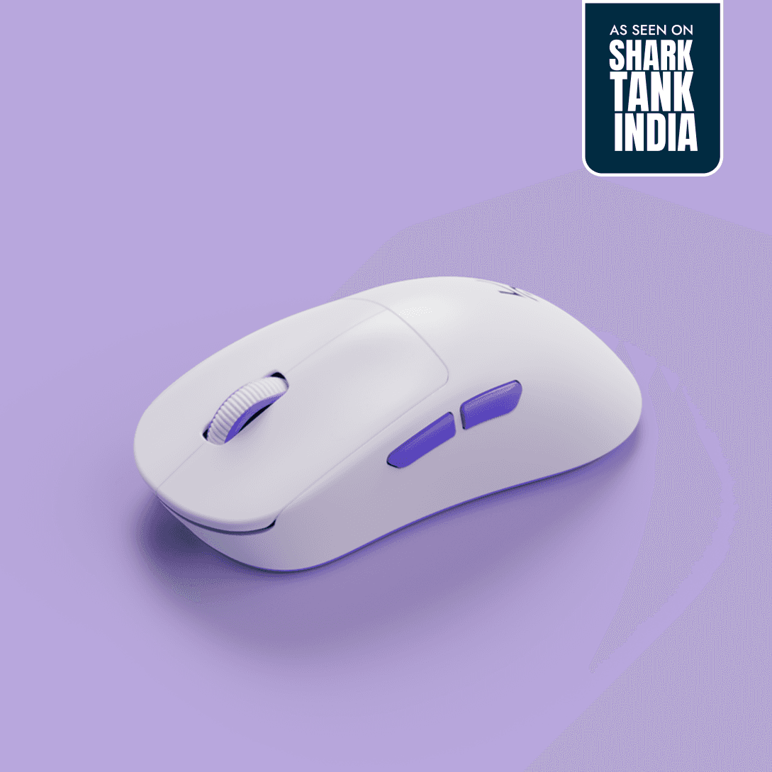 Anzu White 52g Ergonomic Wireless Gaming Mouse