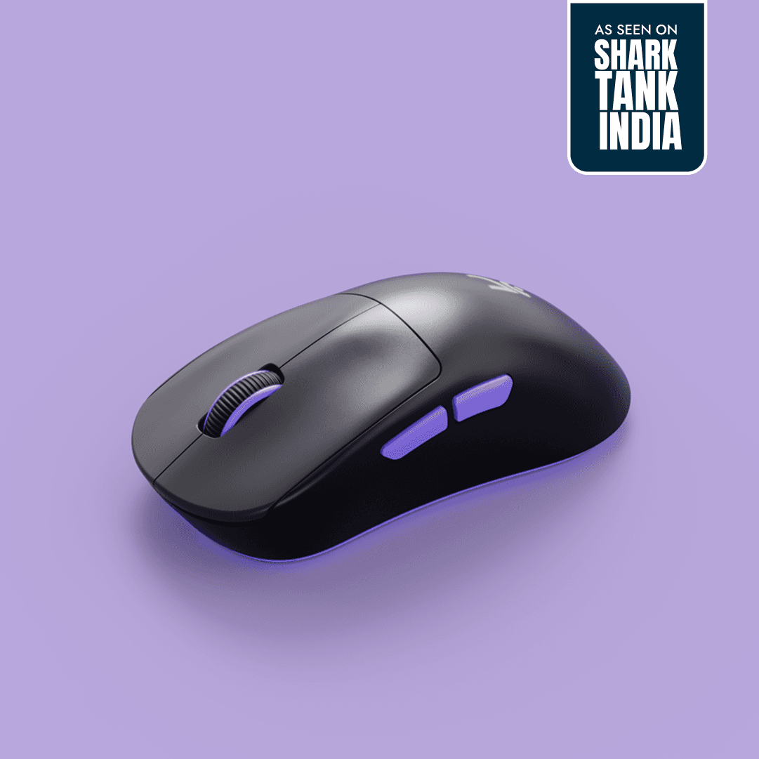 Anzu Black 52g Ergonomic Wireless Gaming Mouse