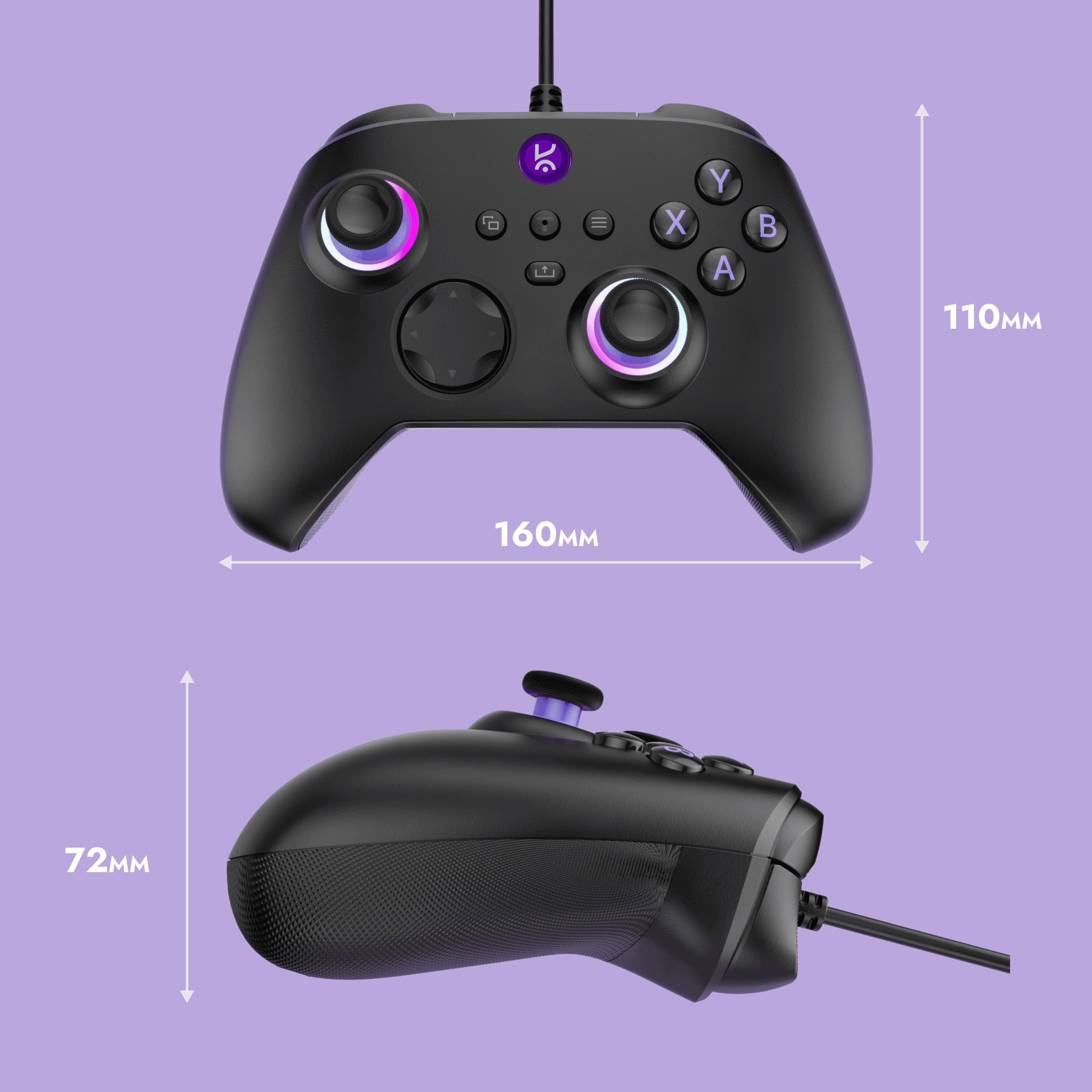 Surge Lite Premium RGB Wired Gaming Controller